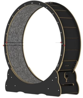 OZWYCY Katzenlaufrad Laufband for Katzen, Hochfaserplatte, leise, klauenlos, Kletterspielzeug for Katzen, Sport-Fitness-Laufrad Katzenlaufrad für den Lnnenbereich(M)
