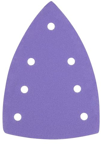 Trend 100 x 150 mm 7-Hole Detail Sanding Pads, 240 Grit, 10 Pack | Film Abrasive For Fine Finishing On Paint And Plaster, With 7-Hole Dust Extraction And 240 Grit, AB/DET1/240A
