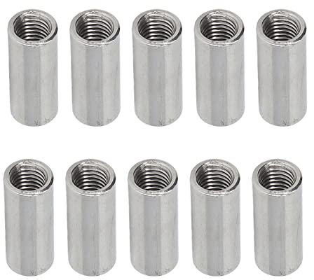 Écrous de couplage ronds 304 en acier inoxydable Femelle Femelle Connexion Connexion Écrou pour l'équipement de maintenance mécanique