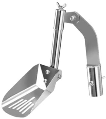 Paletta in lega di alluminio per la pulizia delle grondaie, portatile, leggera, antiruggine, per rimuovere i residui di foglie, facile da usare, robusto strumento di pulizia per casa, giardino, casa a