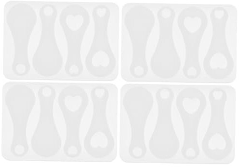 LIOOBO Moules en Silicone pour Jetons De Caddie - 2 Pièces - Porte Clés Bricolage Moules en Résine Époxy pour Créations Artisanales De Jetons De Chariot