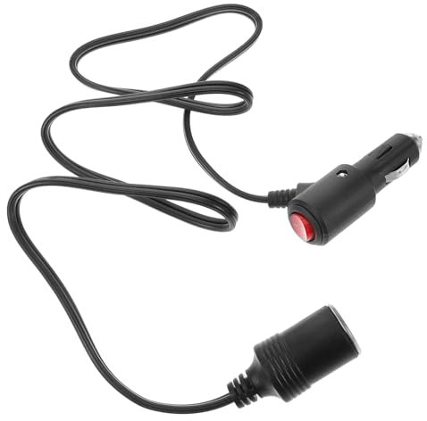 ETHZZLE Cigarette Lighter Cord Extension Easy Connection for Car Appliances Travel Cigarette Lighter Adapter Cable Stylish Design
