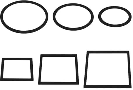 WATERBELINE Anillos flotantes para acuario, anillos de alimentación de peces, redondos, cuadrados, diferentes tamaños, plantas flotantes, cultivo de plantas acuapónicas