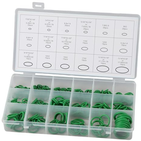 270 Pièce Joint Torique, Kit de Joints Toriques en 18 Tailles Différentes, Joint Climatisation Voiture, Valise Joint Climatisation, pour Climatisation, Plomberie, Réparation Automobile et Plus