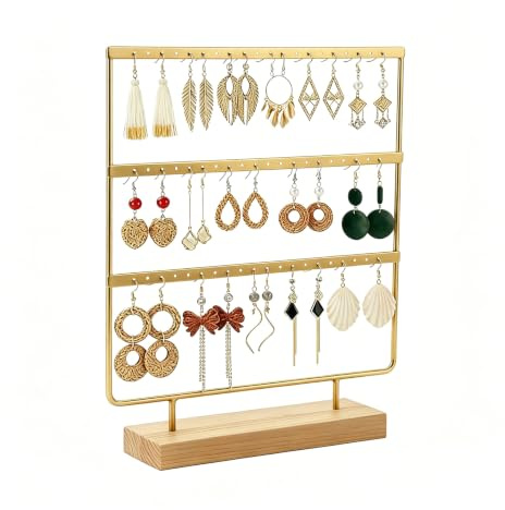Galenecx 60 Trous Porte Boucle D'Oreille, Porte Boucle Matériau en Fer
