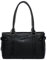 BACCINI Handtasche mit Langen Henkeln echt Leder - Henkeltasche Noemi - Schultertasche Damentasche - Ledertasche Damen schwarz handgefertigt