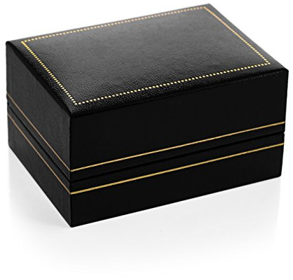 Autiga Hochwertige Ring-Schachtel Ringbox für Hochzeit/Valentinstag/Verlobungsring