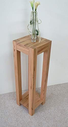 Martin Weddeling Deko Säule Blumenhocker Beistelltisch Kernbuche massiv. Maße : 32x32x100cm hoch. Sondermaße.