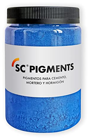 SERRA CIMENTS SC Pigments® Ref: Azul Cobalto Eléctrico · Pigmento colorante puro para cemento, mortero, hormigón, yeso y cal. Tono Azul Eléctrico Peso: ± 700 g.