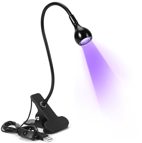 Lerkely LED UV Nageltrockner, LED-Nagelampe UV-Nagellampe mit Sicherungsclip für Gelnägel Nail Maniküre Werkzeuge