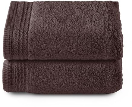 Top Towel - Premium - Large Bath Towels - Bath Towels - 2 Face Towels or Bidet -30x50cm - 100% Cotton - 600g - Marengo
