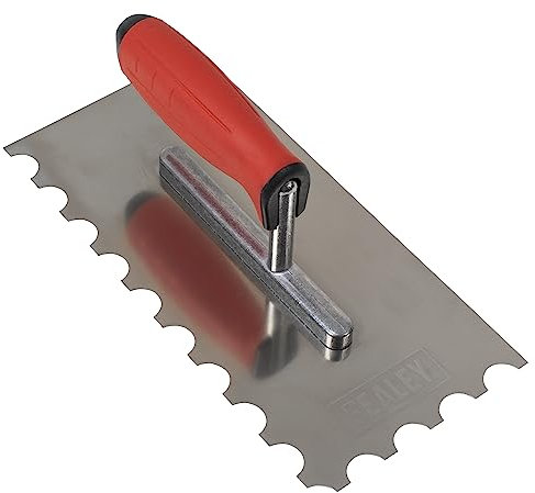 Sealey Zahnkelle aus Edelstahl, halbrund, 270 mm, Gummigriff, Aluminiumfuß – T6701
