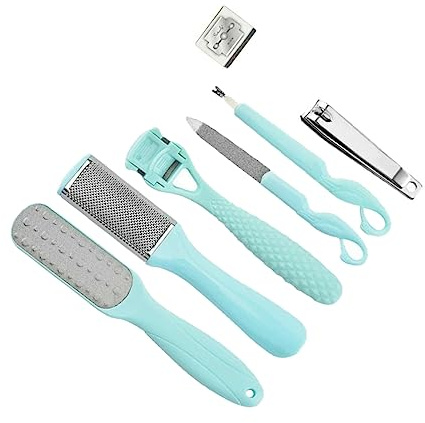 Beaupretty 1set Completo Per Pedicure Strumenti Rimozione Calli e Dei Piedi Blu Kit Portatile Inossidabile e Facile Da Usare e Trasportare