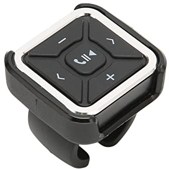 Bluetooth Mediaknapp Trådlös Fjärrkontroll för Musikkontroll, Elektronisk IPX4 Vattentät Telefonkontroll för Bilcykel Motorcykelratt med Fäste, Smart Fjärrkontrollknapp