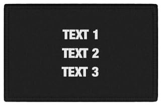 Copytec Patch Wunschtext 3 Zeiler Personalisiert Uniform Geschenk Aufnäher #40388