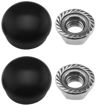 EMSea 2 Sets of Front Windshield Wiper Arm Nut Caps Bolt Cover Kit 1J0955205A/133955435/955203005 Compatible with VW Transporter T4 T5 T6