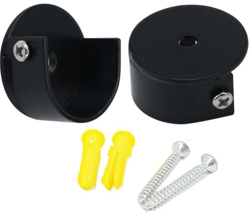 Yerleomit Soporte para barra de cortina, 2 unidades, aleación, soporte para barra de cortina, soporte para barras de cortina, soportes de tubo redondo, soporte para barra de cortina, accesorios de 28