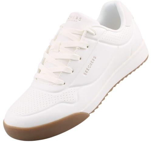 Skechers Damen Zinger 2.0 The Arwen Sneaker, White Duraleather, 39 EU