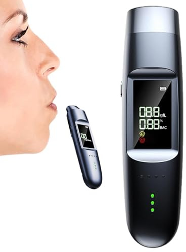 Testeur d'alcool, testeur d'alcool portable de haute précision, commande vocale, testeur d'alcool avec affichage LED, testeur d'alcool pour usage domestique