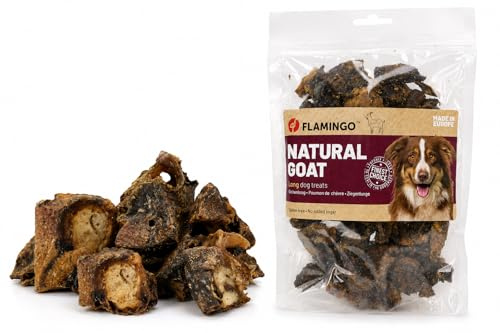 Flamingo Leckerli Hund – Ziegenlungenwürfel – 150g – glutenfrei – ohne Zuckerzusatz & Konservierungsstoffe – Nature Snack