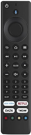 ALD187R Ersatt röstfjärrkontroll Passar för Grundig Vision TV Edition 55GUB7065 55GUB7066 65GUB7060 65GUB7062 43VOE71 55VOE71 65VOE71 55VLX7020 Med röst- och manuell användning