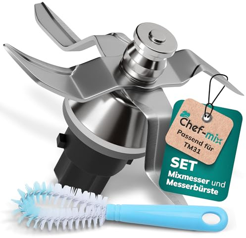 Chef-Mix Gruppo Coltelli TM31 di Ricambio per Vorwerk Thermomix Gruppo Lame Bimby TM31 - Gruppo Coltelli Bimby TM31 in Acciaio Inox - Lame per Bimby TM31 Ricambi Bimby TM31 Accessori Bimby TM31