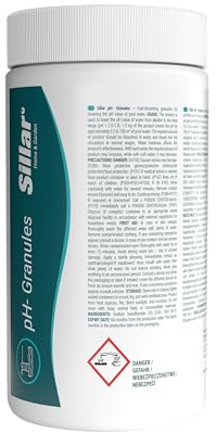 Sillar pH-Minus Granulat – Senkt den pH-Wert des Poolwassers | Für Pools, Whirlpools & Gartenpools – 1,5kg