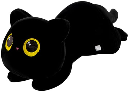 WFKKMEQ Cat Plush Toy, 50CM Cat Stuffed Animal Plushie Plush Pillows Stuffed Doll Plushie Cute Plushs Doll Plushs Throw Pillow Cuddly Animals Dolls Hugging Pillow Seat Cushion Birthday Gift for Kids
