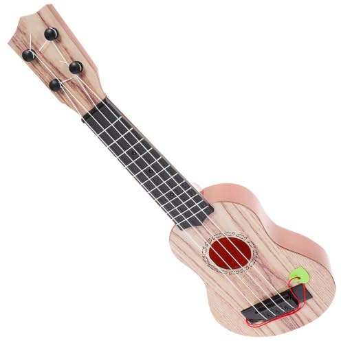 Juguete de Ukelele de Simulación 4 Cuerdas, Plástico | Instrumento Musical de Juguete para Niños, Diseño Redondeado, para Educación Temprana y Jardín de Infancia