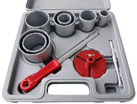 PAULIMOT Lochbohrer-Profi-Set für Fliesen, 10-teilig