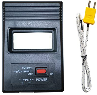 Mengshen Digitales Temperaturmessgerät (-50 Bis 1300 ° C), K-Typ | Thermometer + Sonden TH07