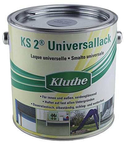 Kluthe KS2 Universallack Seidenglanzlack 2,5 Liter RAL 7032 Kieselgrau