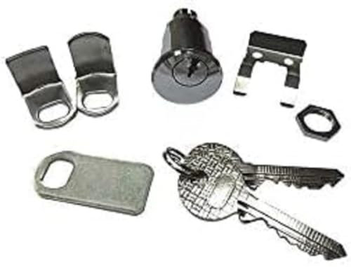 BURG-WÄCHTER, Barillet PTT avec Fixation par Fourchette, Conforme à la Norme La Poste NF D 27-404/405, 2 Clés Incluses, Neutre