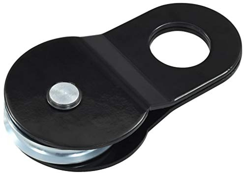 Tidyard 4 Tonnen Umlenkrolle für Seilrollen Seilwinde - aus pulverbeschichteter Stahl,für alle Seile mit einem Durchmesser zwischen 1 und 8 mm geeignet 78,2 x 34 x 143 mm (L x B x H) Schwarz