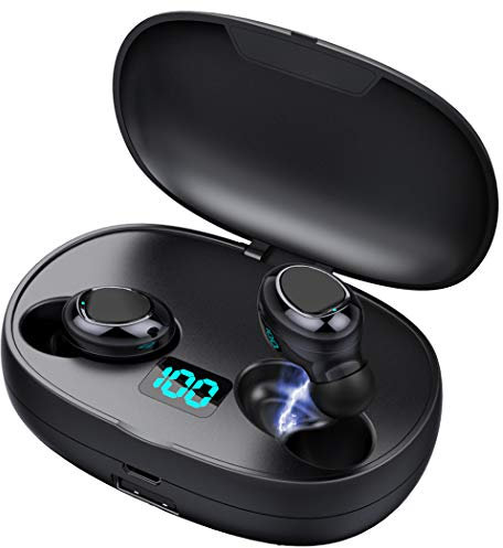 Bluetooth Kopfhörer In Ear Wireless Kopfhörer Kabellos 50 Std.Spielzeit DSP Noise Canceling HiFi Stereo Volume Control IPX5 Sport Ohrhörer Bluetooth 5.0 mit HD-Mikrofon
