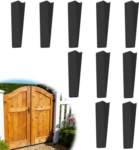 10 Pcs Plastic Noise Stoppers - Levelling Wedges for Rattling Fences