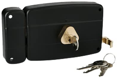 Serrure monopoint en applique ERCY 5 goupilles 5G horizontal tirage gauche cylindre de 50mm - HERACLES - C5-501213-2