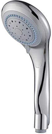 DURO Loara Hand Shower, Chrome-Plated Shower Head for Home Shower, Feel-good, Integrated Anti-limescale System, Water-Saving Shower Head, High Pressure, with 5 Jet Types