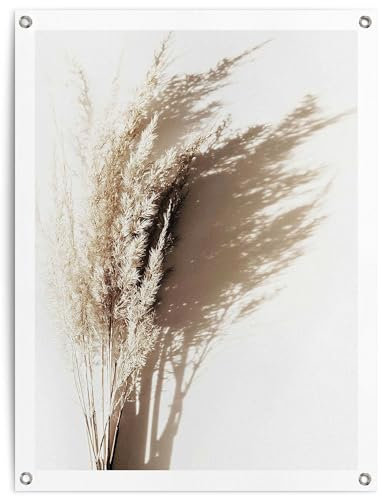 REINDERS Gartendeko, Sonniges Gras, Garten, Bilder, Wanddeko, Room Decor, Leinwand, Beige, 80x60cm