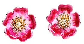 Bill Skinner - Flower Collection, Gold Enamel Jewellery for Women, Nature Inspired, UK Designed, Cottage-core Wear, Intricately Detailed with Silky Pouch, Beautiful Gift for Her Birthday