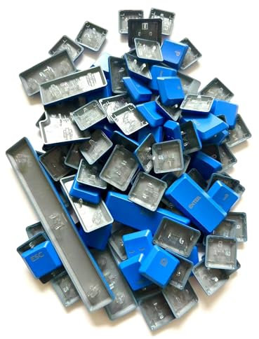 LZYDD Hintergrundbeleuchtete Tastenkappen für Logitech G915 TKL G915 G913 G815 G813 – 111 Volltasten, Ersatz-Tastenkappen (blau)