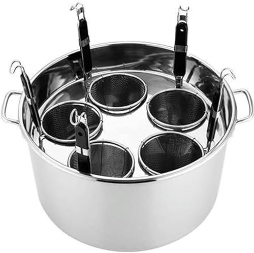 BTURYT Pentola, Set di Inserti per Cuocipasta per Pentola Multifunzionale, Set di Cuoci Pasta in Acciaio Inossidabile con Divisore E Colino Scolapasta, Pentole per Cottura della Pasta