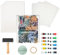 BuzzBright Kit di piastre per stampa in gel, set completo per la stampa con piastra di gelatina da 12,7 x 17,8 cm, Brayer, carta da stampa, vernice acrilica e strumenti essenziali per arte mista,