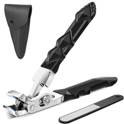 Euqvunn Nagelknipser – Ergonomischer Nagelknipser Fußnägel, Ultrabreite Öffnung, Nagelknipser für Senioren, scharfer Nageltrimmer. Hochwertige Fussnagelzange aus Premium-Stahl für Männer und Frauen
