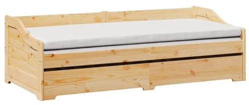 vidaXL Tagesbett Ausziehbar ohne Matratze iRun 90x200cm