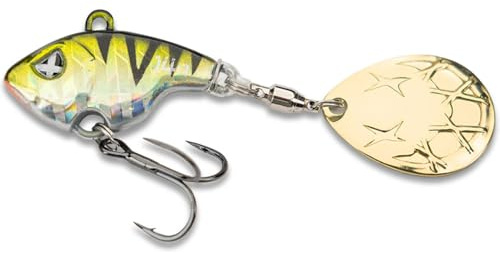 Monkey Lures Turbo Lui - 5 Größen, 4g, 7g, 10g, 14g, 18g, Jigspinner, Jig Spinner Kunstköder, Angelköder zum Spinnfischen auf Barsch, Zander und Hecht