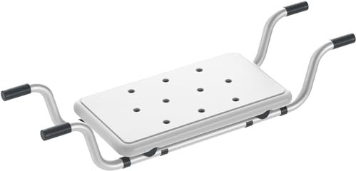 ZENO Bath Seat | Universal Bath Chair for Adults & Elderly | Over The Bathtub Seat with Non Slip Handles, Quick Drainage Holes & Universal Fit | No Assembly Required