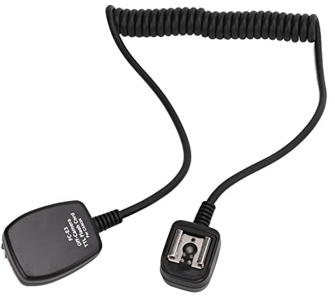 JJC Off Camera Flash Speedlite Cord 1. Camera TTL Sync Flash Extension Cord FC‑E3 Hot Shoe for 600EX RT 580EX II