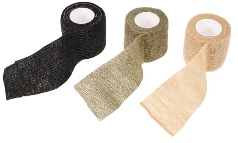 PENIKOKO 3 pièces Bandes Élastiques de Contention Camouflage Bandages Auto-adhésifs Respirants pour Poignet Doigt et Genou Protection Anti-inflammation et Musculaire