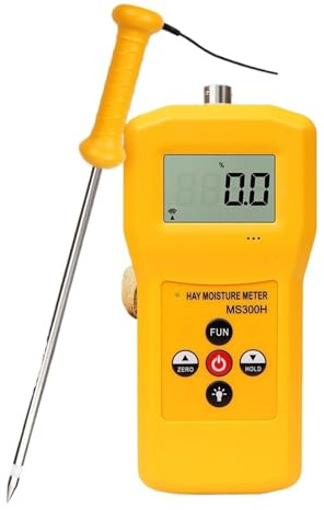 Tester di Umidità per Cereali Misuratore Di Umidità Digitale LCD For Fieno 0-80% Tester For Foraggio Erba Verde Covone Lama Paglia Medica Leymus Chinensis